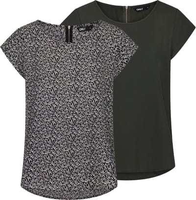 ONLY - ONLVIC LIFE S/S MIX TOP 2PK PTM - Meisjes - Blouses