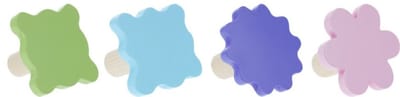 Home & Styling Kapstokken Bloemen - Set van 4 stuks - Multi