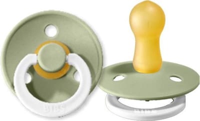 Bibs fopspeen - maat 2 6-18 maanden - 1 stuk - sage glow in the dark