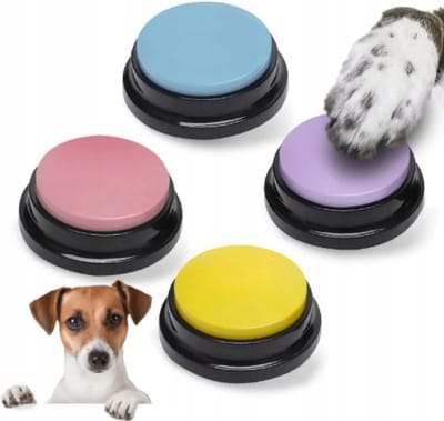 Ilso praatknop hond - 4 opneembare dogbuttons- honden training - communicatie , intelligentie