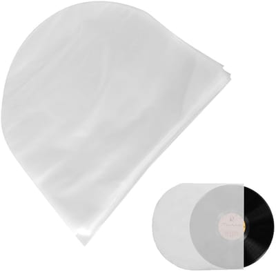 Dailygoods - 100 Stuks Binnenhoezen - Vinylplaten - Antistatisch - 10 Inch - Doorzichtige Hoezen - Stofdicht - Geschikt voor LP's - Transparant