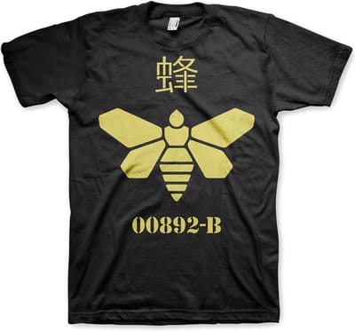 Breaking Bad Methlamine Barrel Bee T-shirt Zwart