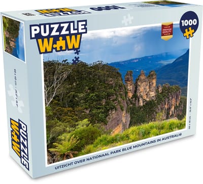 Puzzel Uitzicht over Nationaal park Blue Mountains in Australië - Legpuzzel - Puzzel 1000 stukjes volwassenen