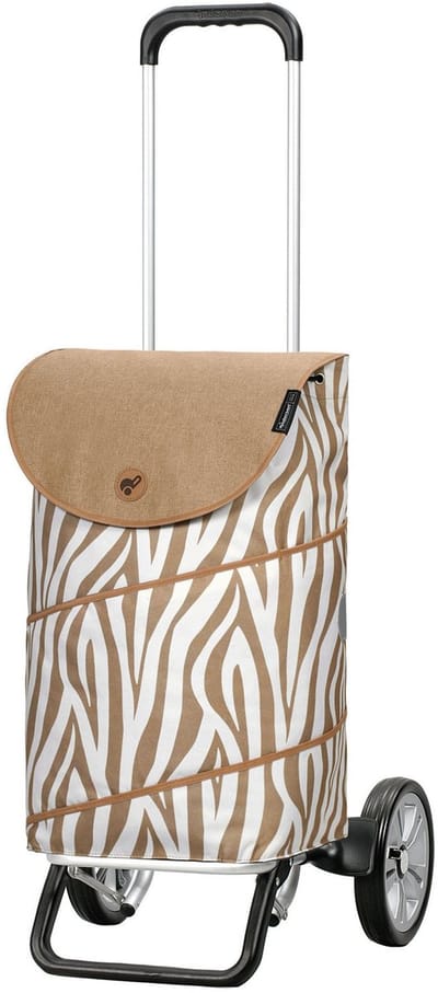 Andersen Shopper Alu Star Shopper Tyra Winkelwagen 59 cm - 46 L - zebra