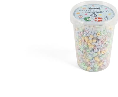 Dantoy kralen XL pastel gerecycled - 1580 stuks - milieuvriendelijk speelgoed.