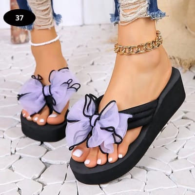 Livano Slippers Dames - Teenslippers - Flip Flops - Comfortabel - Zomer - Paars - 37