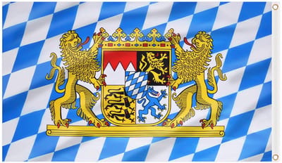 Oktoberfest Vlag 3x5 Ft, Grote Dubbelzijdige Beierse Ruitvlag met Messing Oogjes voor Feest en Bierbar (4 Stuks)