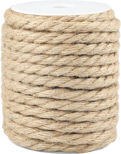 Dikke tuinlijn van 10 mm, 15 m jute touw, ideaal voor tuinieren, knutselen en bundelen