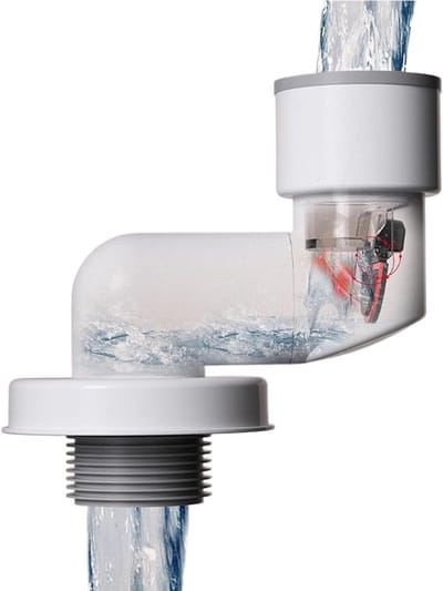 Afvoerpijp Geurblokker - Stankwerende Stop - Frisse Ruimtes Creëren - Automatische Afsluiting - 30-40mm Buis - Wit