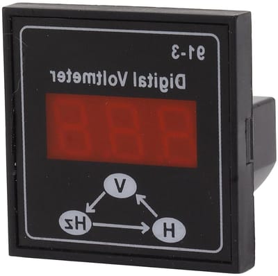 Digitale Voltmeter - Spanningsmeter Generator - Spanning Meten - Eenfase Driefase Compatibel - 220V 380V - Zwart