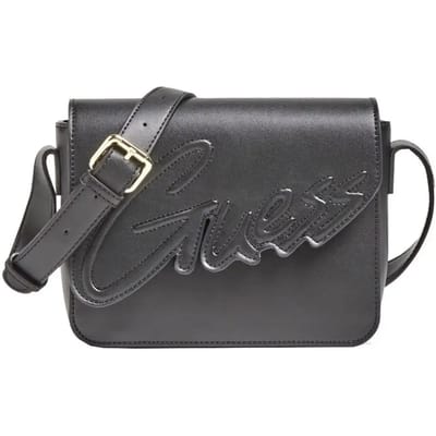Guess Girls Logo Crossbody Tas Zwart