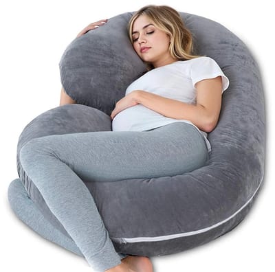 Sello! zwangerschapskussen – zijslaapkussen – ergonomisch G-ontwerp – flexibel – verbeterd bloedcirculatie – afneembare hoes