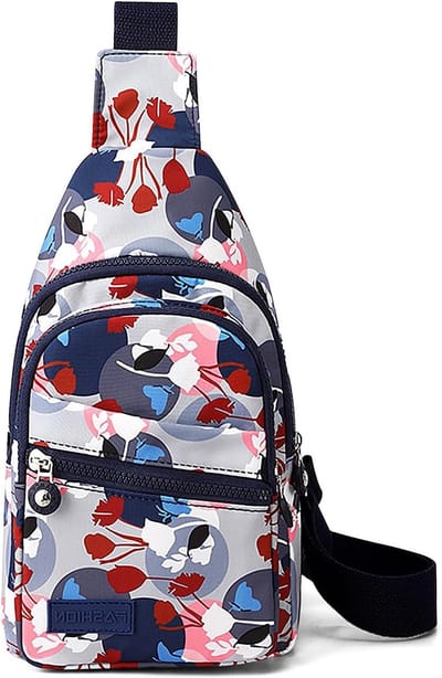 Duurzame Crossbody Sling Bag voor Vrouwen met Verstelbare Schouderband, Ideaal voor Reizen en Winkelen, Ruime Borstzak en Persoonlijke Stijl