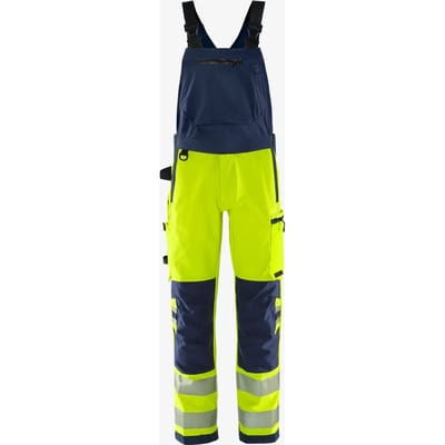Fristads High vis Green Amerikaanse overall stretch klasse 2 1031 GSTP - Hi-Vis geel/marineblauw - C146