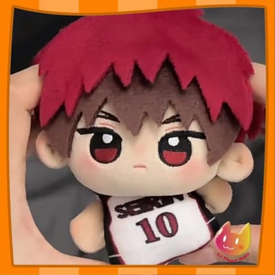 10cm Knuffel Kuroko's Basketbal Taiga Kagami Bedrukte Body Katoenen Pop Pluche Speelgoed Voor Sleutelhanger Verjaardagscadeau Of Vergadering Cadeau Kerst black