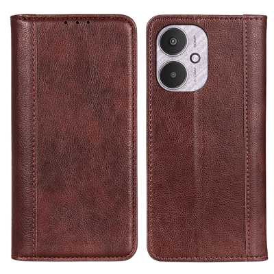 Comfycase Redmi 13C Leren Portemonnee Hoesje Bruin