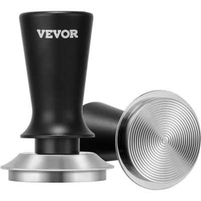 VEVOR Espresso Tamper 53 mm, Veerbelaste Koffie Tamper, 13,6 kg Tamper Tool Koffie Tool voor Koffiemachine Koffie Accessoires RVS Tamper Koffie Tamper met Antislip Handvat Zwart