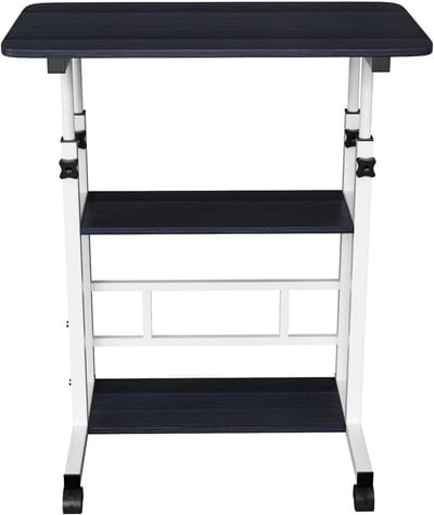 In hoogte Verstelbare Bijzettafel voor Bank en Zitten/Staan Werk, Compact 60x40 cm