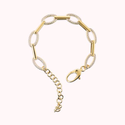 Bronzallure Pave' Alterned Bracelet - Yellow Gold WSBZ02594Y.WR Brons 18