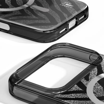 iDeal of Sweden Clear Case Limited geschikt voor MagSafe geschikt voor iPhone 17 Pro - Zebra Mystique