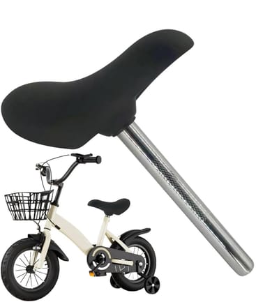 Kinderfietszadel - Reservezadel Balansfiets - Comfortabel Fietsen - Antislip PU-kussen - 23 cm - Zwart