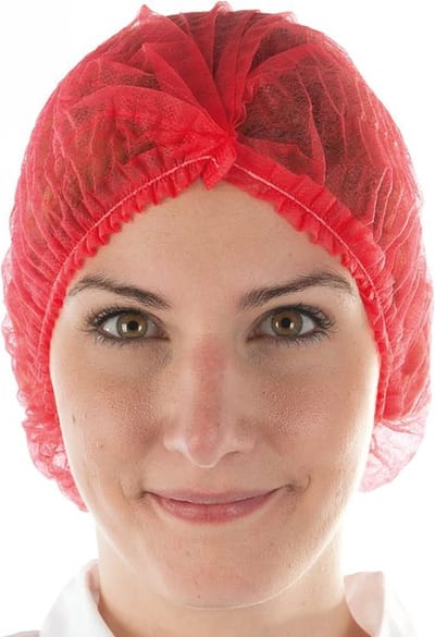 Hygonorm - wegwerp haarnetje - clip cap - rood - 100 stuks - haarnetjes