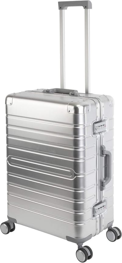 Aluminium Reis Koffer met TSA Slot en 360° Wielen - L