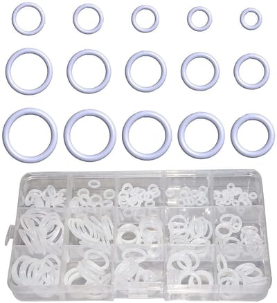 350 Stuks O-Ringen Assortiment Kit met 15 Maten, Siliconen Sealing Ringen voor Sanitair en Auto Reparatie
