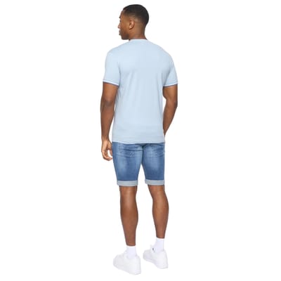 Crosshatch Heren Shellworth T-Shirt (Lichtblauw)