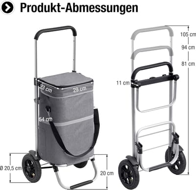 boodschappentrolley - Super compact / boodschappenwagen , 45 Litres