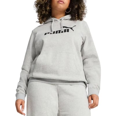 PUMA ESS No. 1 Logo Hoodie FL Dames sporttrui - Light Gray Heather