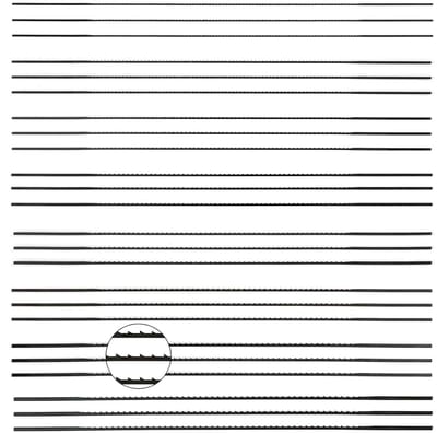 24 Stuk Jigsaw Bladen - 130 mm - Scroll Zaag Bladen - Carbon Staal - Voor Hout, Plastic, Metaal, Zaagtoepassingen