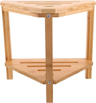 Douche Krukje - Badkamer Zitje - Zijde Scheren - Antislip Voeten - 37 x 34 x 22 cm - Beige