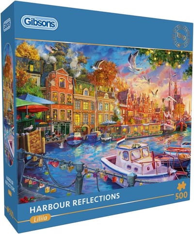 Gibsons - Haven Reflecties ("Harbour Reflections") - AI - 500 stukjes - 48×34cm - Legpuzzel voor Volwassenen
