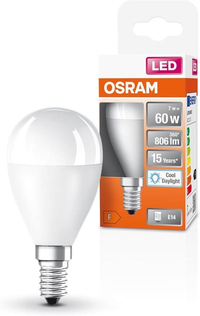 Ledlamp E14 - Energiezuinige lamp - Algemene verlichting - Direct 100% licht - 806 Lumen - Daglicht wit