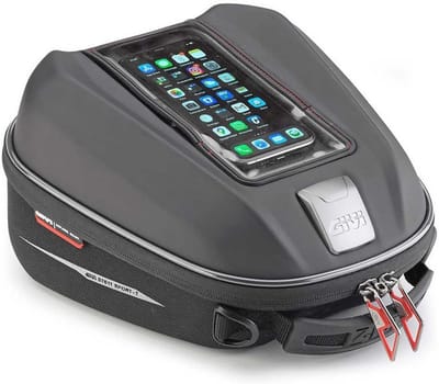 Tanktas - Motor tas - Motor bagage - Gemaakt in Italië - 6 Liter - Zwart