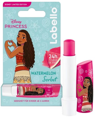Labello Disney Princess Limited Edition Moana uit Oceanië Getinte Lippenbalsem Watermeloensmaak Lippenbalsem 4,8 g