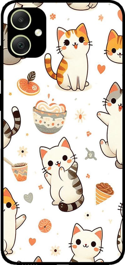 Smartphonica Telefoonhoesje geschikt voor Samsung Galaxy A05 met katten opdruk - TPU backcover case cat design geschikt voor Samsung Galaxy A05