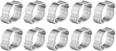 Galvanized RVS Slangklemmen voor Brandstof- en Gasleidingen - Set van 10 Stuks (5-23mm, 15-18mm)