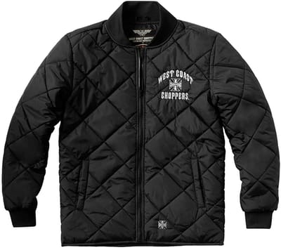 West Coast Choppers Iron Quilted Jas Zwart XL Man