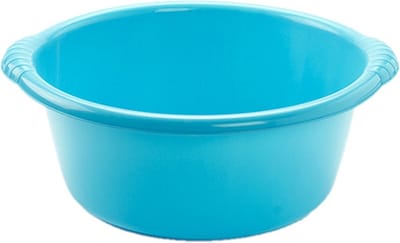 PlasticForte Afwasteiltje - 15L - blauw - rond - afwasbak - 46 x 17 cm - teiltje - kunststof