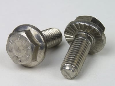 (24 STUKS) M5x20 FLENSBOUT MET VERTANDING ZESKANT RVS-A2-70 (AISI 304) DIN 6921 (ISO 4162)
