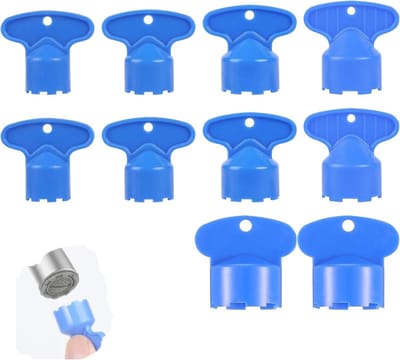 Azalia ​Universele Kraansleutel Set (10 stuks) – Voor M16.5 t/m M24 – Efficiënte Beluchter Verwijderaar – Blauw