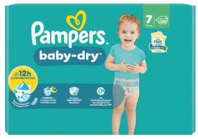 Pampers Baby Dry Size 7 (15+kg) 21's luiers