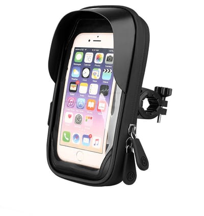 Waterdichte telefoonhouder voor fiets - Zwart