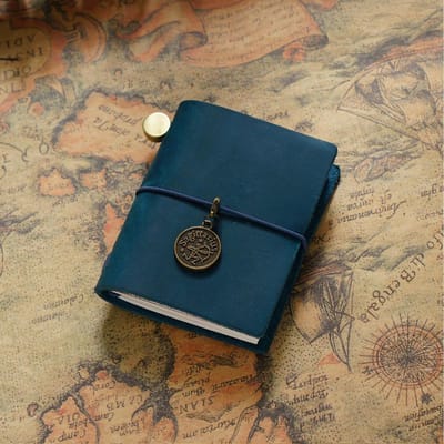 Retro Mini Traveler's Notebook Planner Echt Lederen Mini Notebooks Dagboek Handgemaakt Dagboek Schetsboek Planner Schrijfwaren