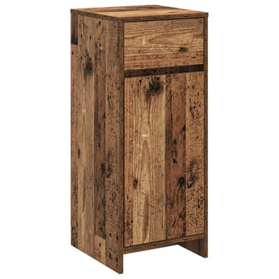 vidaXL - Badkamerkast - Oud - hout - 35 - x - 36,5 - x - 85 - cm - Bewerkt - hout