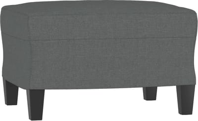 vidaXL - Voetenbank - 60x50x41 - cm - stof - donkergrijs