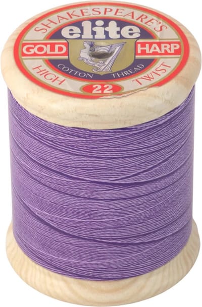 Bewaarblikje Cotton Reel Tin - Klosje Garen - Blik - Ø 7,5 x 9 cm - Paars
