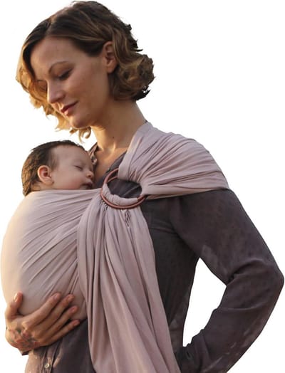 Baby Sling Carrier in Bamboe en Linnen - Comfortabele en Stijlvolle Draagzak voor Pasgeborenen en Peuters